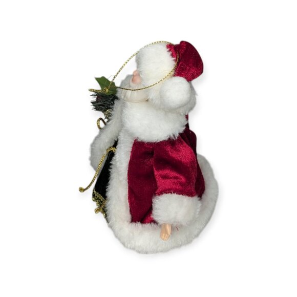 Santa Claus Ornament and/or Small Christmas Tree Topper 6.5" Tall - Picture 4 of 10